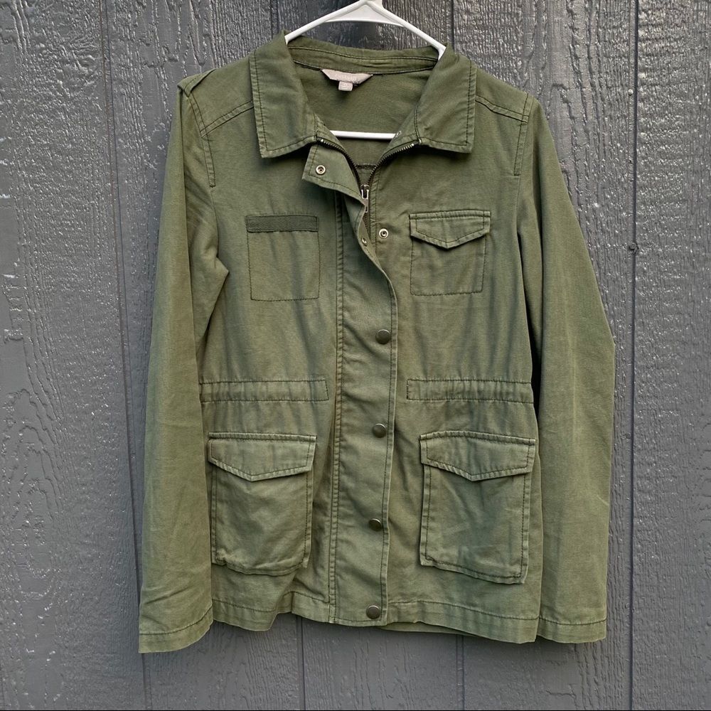 Rubbish Green 3 Pocket Drawstring Utility Jacket